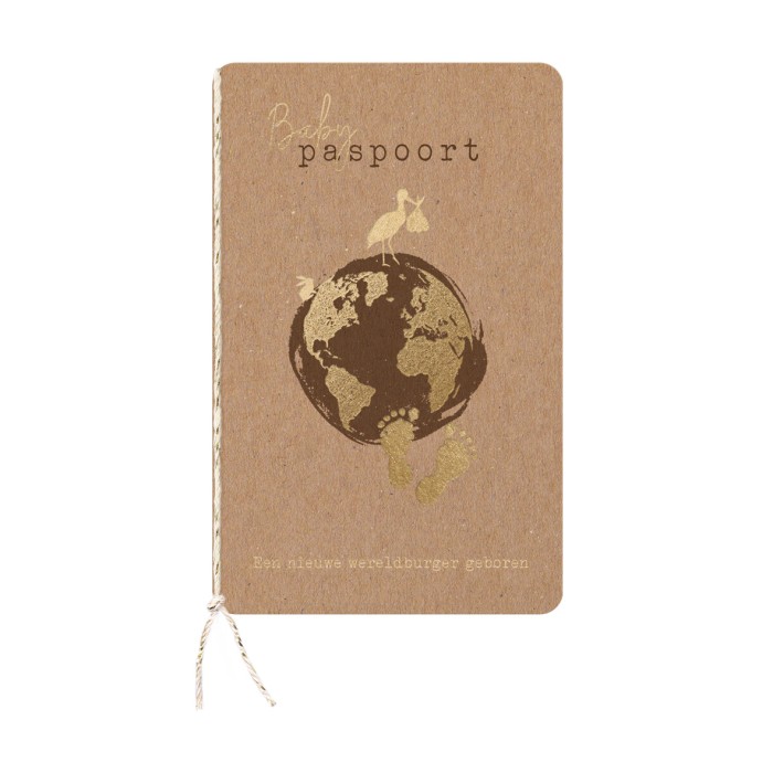 Geboortekaartje baby paspoort