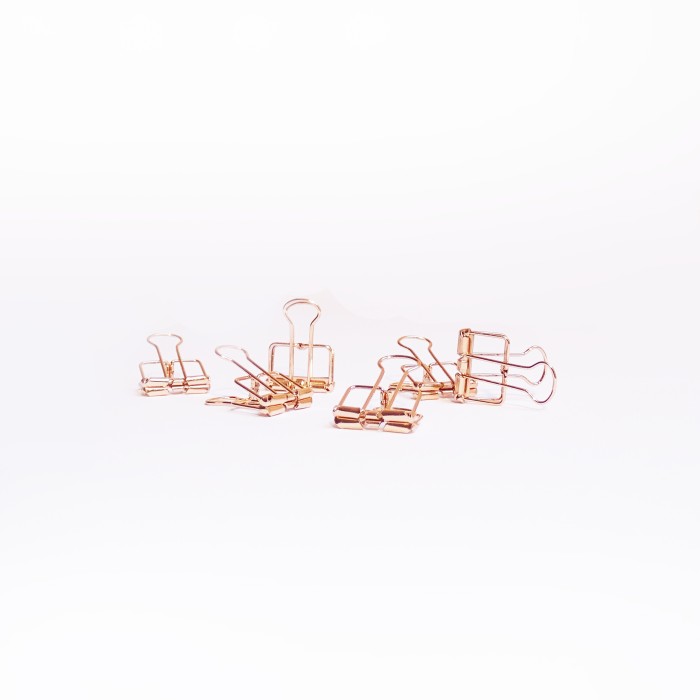 Clips rosé goud