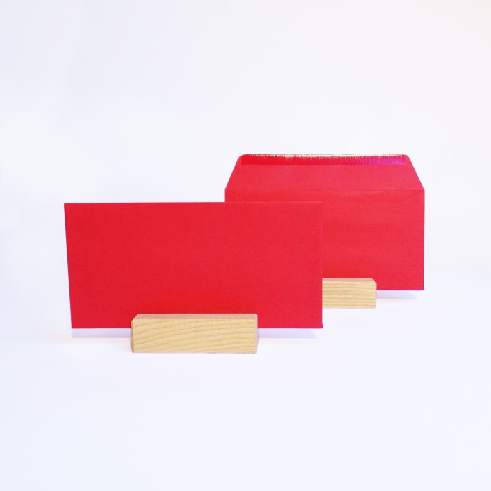 Enveloppe DL kersenrood