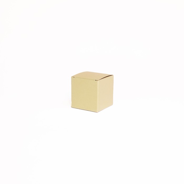 Kubusdoosje metallic goud