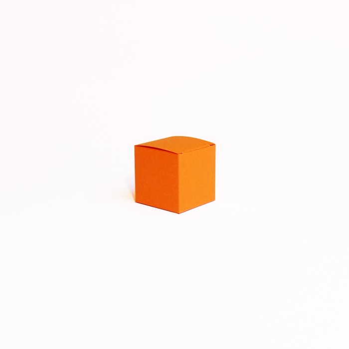Kubusdoosje oranje