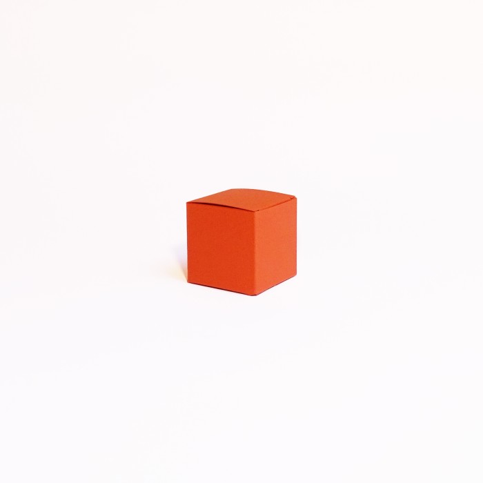 Kubusdoosje terracotta