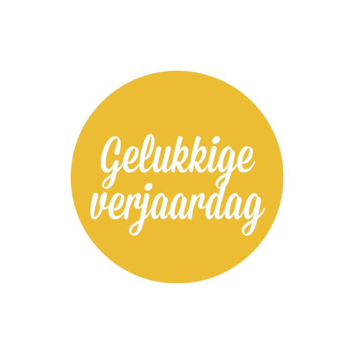 Ronde stickers 4 cm - per 24 stuks - Afbeelding 3