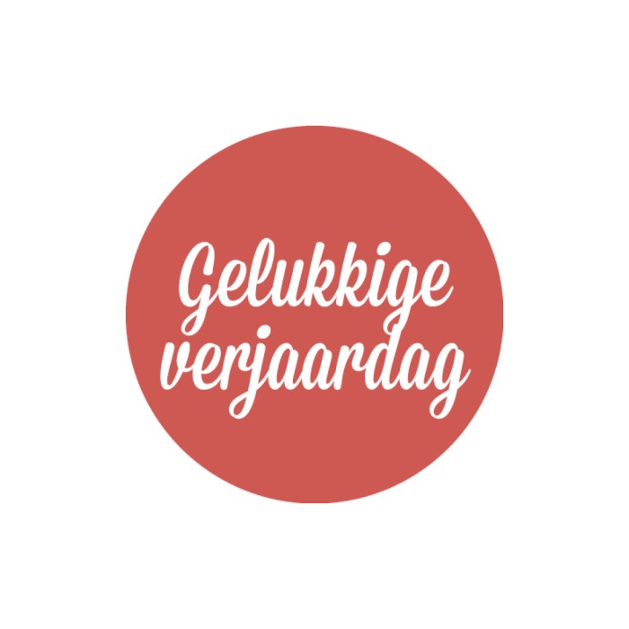 Ronde stickers 4 cm - per 24 stuks - Afbeelding 4