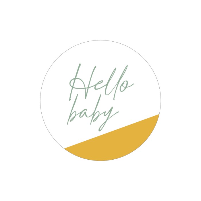 Sluitstickers baby 4 cm - per 24 stuks - Afbeelding 4