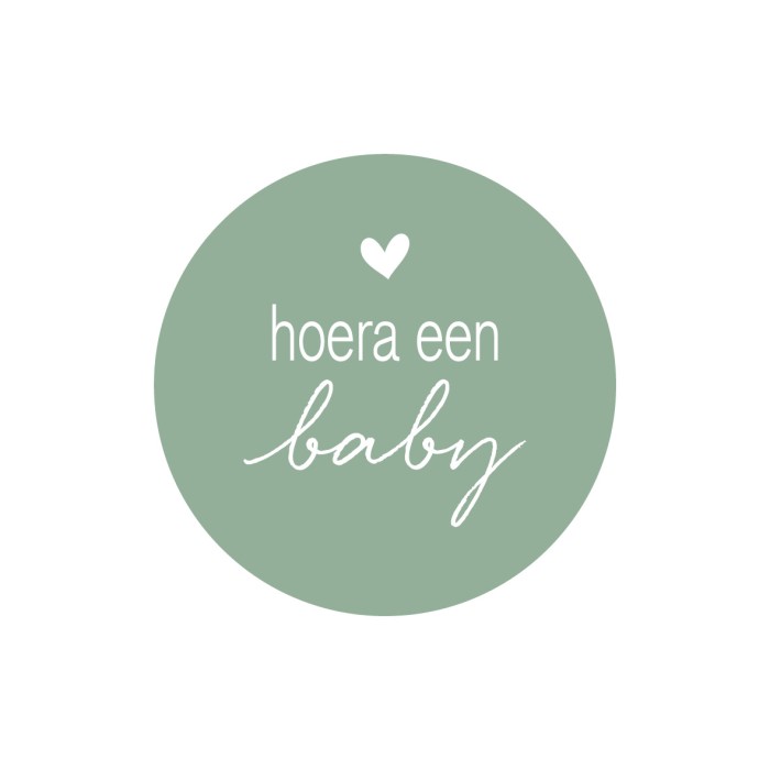 Sluitstickers baby 4 cm - per 24 stuks