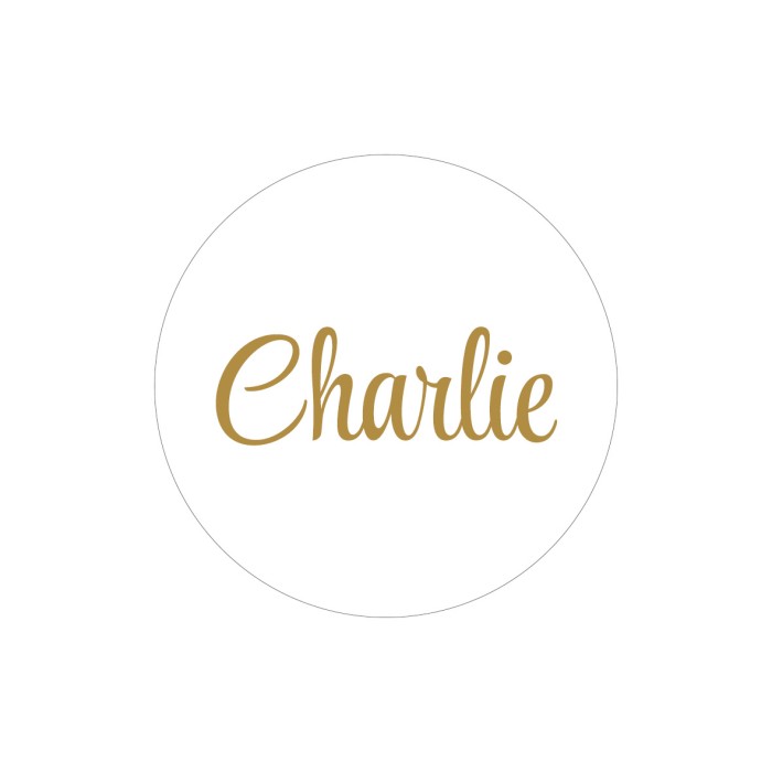 Gepersonaliseerde stickers 4 cm - per 24 stuks - Afbeelding 3
