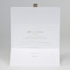 Witte clutch met confetti in goudfolie - Afbeelding 2