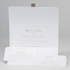 Witte clutch met confetti in goudfolie - Afbeelding 3
