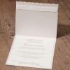 Huwelijkskaart vintage met strass steentjes en lint - Afbeelding 2
