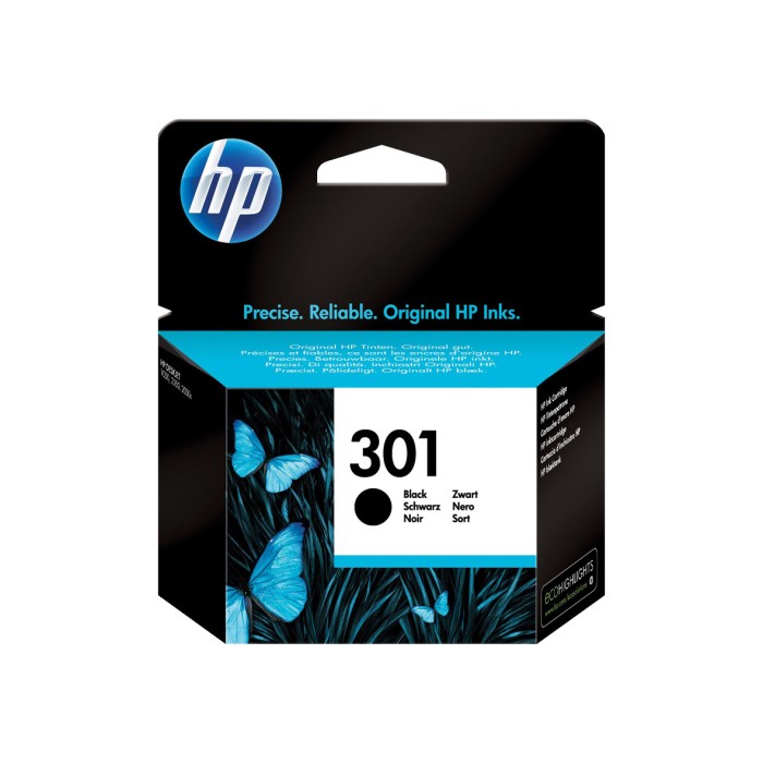 Inktpatroon HP 301 zwart