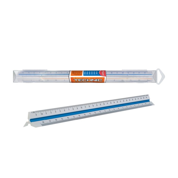 Schaallat Maped Technic blauw