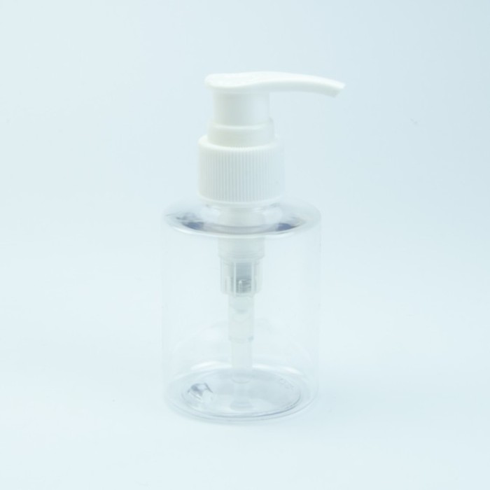 Zeepdispenser transparant/wit