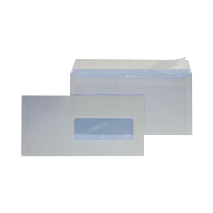 Enveloppen 114x229 mm - venster rechts - pakje van 50 stuks - Afbeelding 2