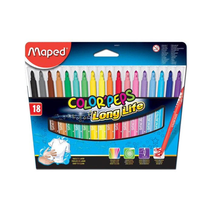 Viltstift Color'Peps 18 stiften