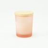 Geurkaarsje met houten deksel - blush