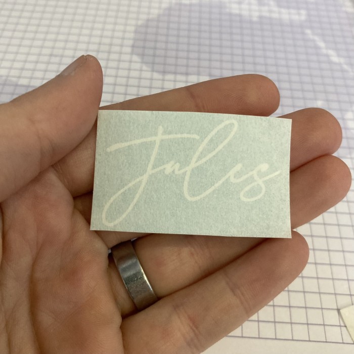 Naamstickers in vinyl (mat) - Afbeelding 5
