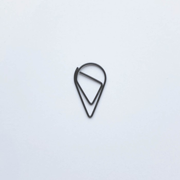 Paperclips druppel zwart - Afbeelding 2