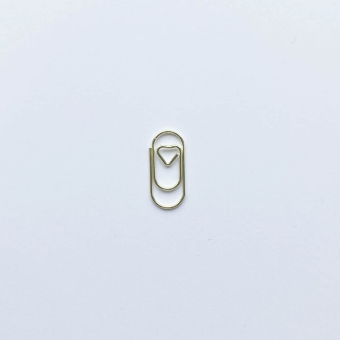 Paperclips mini hartje goud