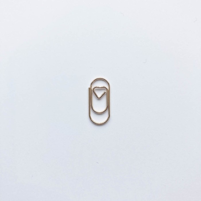 Paperclips mini hartje rosé goud - Afbeelding 2
